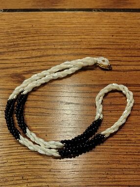 Vintage Multistrand Twist Mother Of Pearl Necklace